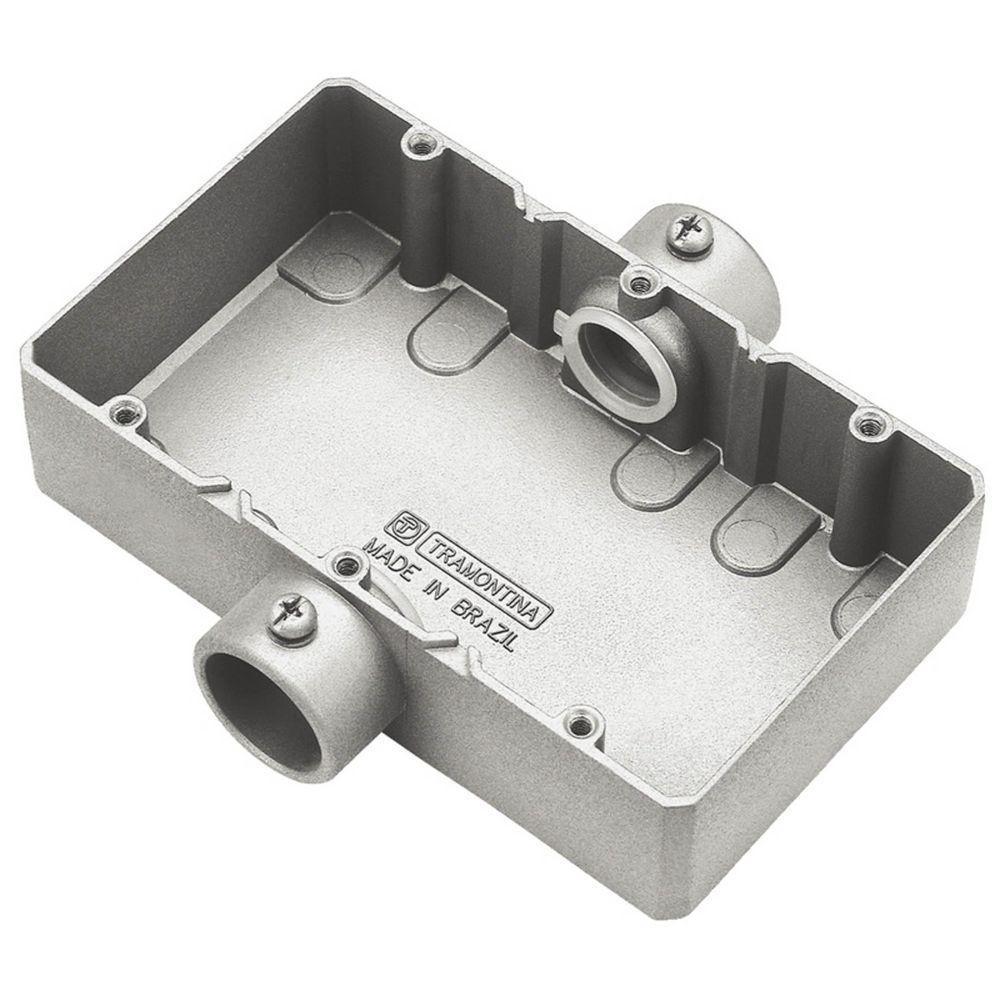 Condulete Triplo 3/4" Tipo "ct" - Sem Tampa / Sem Rosca / Com Pintura Eletrostática A Pó Tramontina - 3