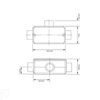 Condulete Fixo 1.1/4" Tipo "t" - Com Tampa / Rosca Bsp / Sem Pintura Tramontina - 2