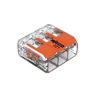 Conector Emenda Compacto Wago 221-413 - 3 Pólos Até 4mm² - 1