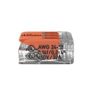 Conector Emenda Compacto Wago 221-413 - 3 Pólos Até 4mm² - 7