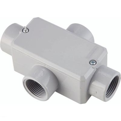 Condulete Fixo Tipo "x" Tramontina 3/4" - Com Tampa - Sem Rosca - Com Pintura Tramontina