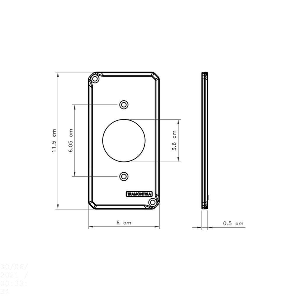 Tampa Para Condulete 1" Com 1 Posto Redondo Tramontina - 2