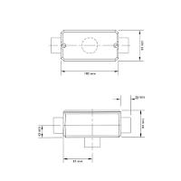 Condulete Fixo 2" Tipo "x" - Com Tampa / Sem Rosca / Sem Pintura Tramontina