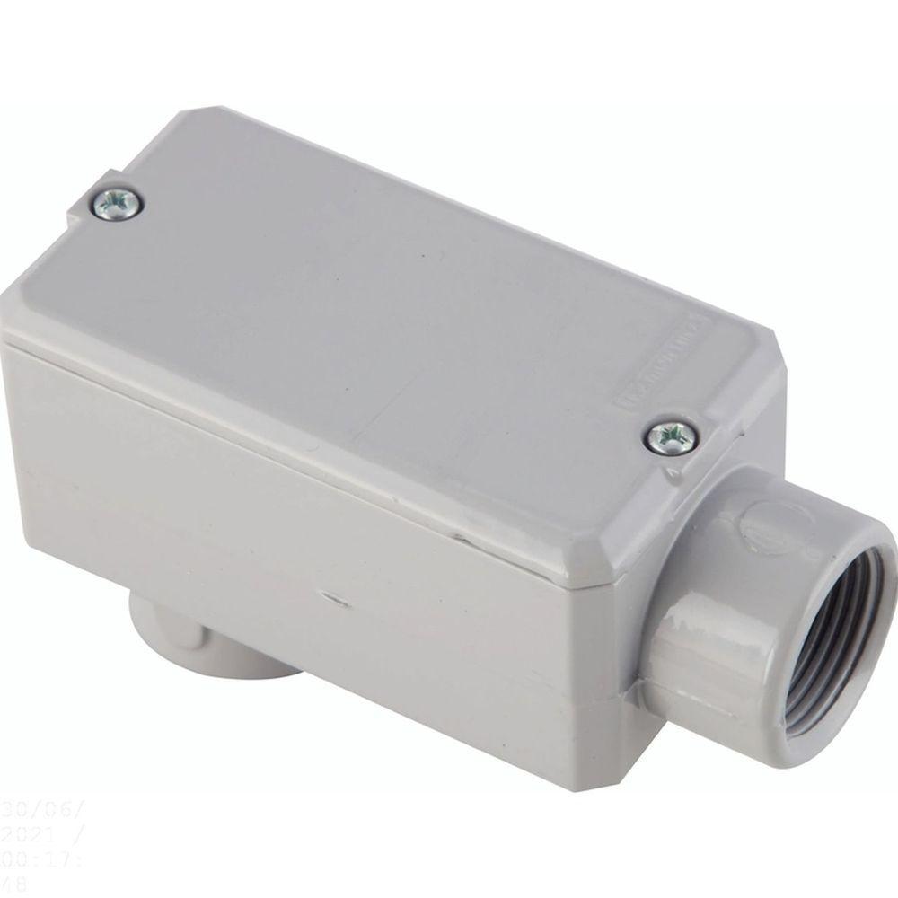 Condulete Fixo Tipo "lb" Tramontina 3/4" - Com Tampa - Sem Rosca - Com Pintura Tramontina - 1