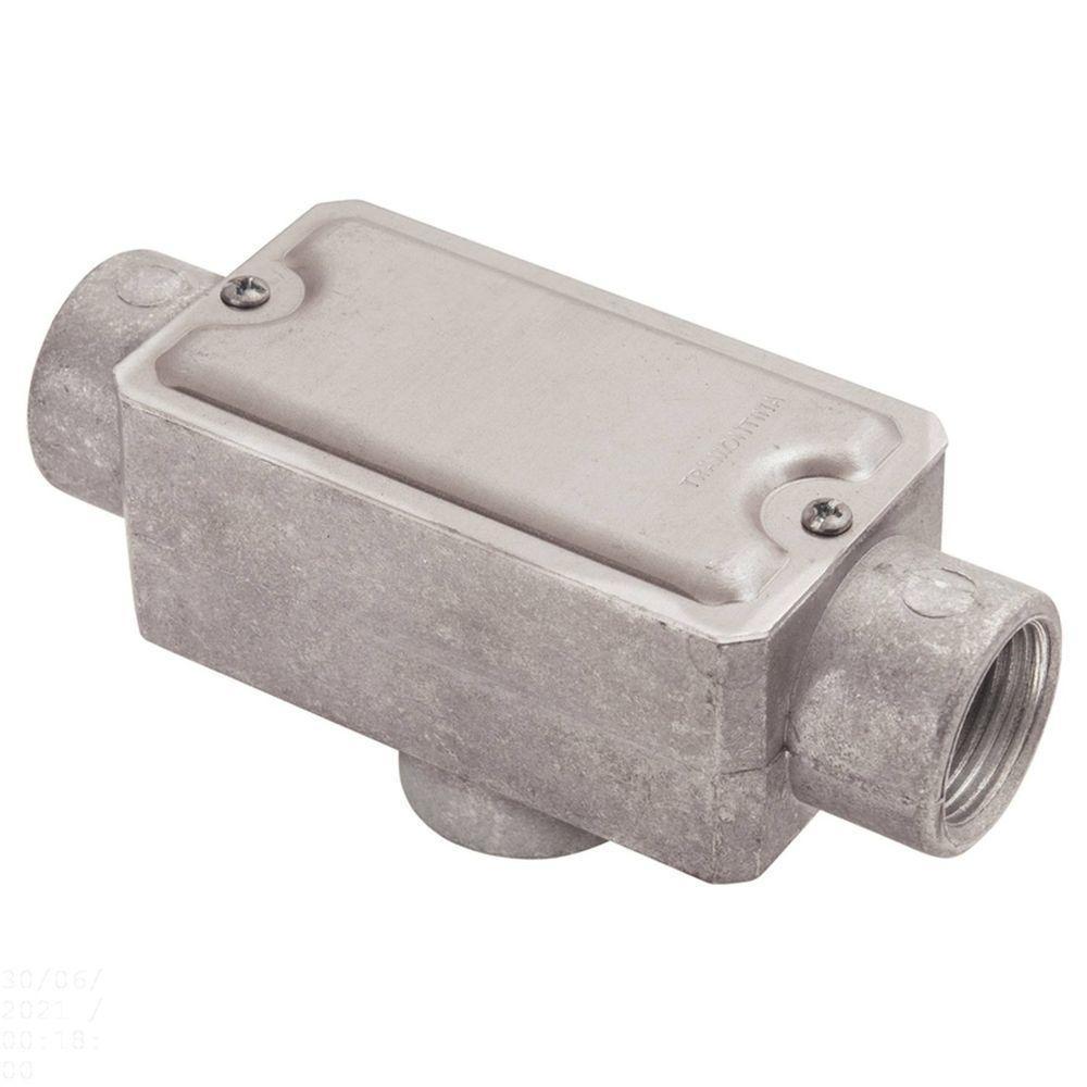 Condulete Fixo 3/4" Tipo "tb" - Com Tampa / Rosca Bsp / Sem Pintura Tramontina - 1