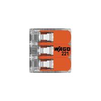12 Conectores Automático 221-613 Até 6,0mm 3 Polos 41a - Wago - 5