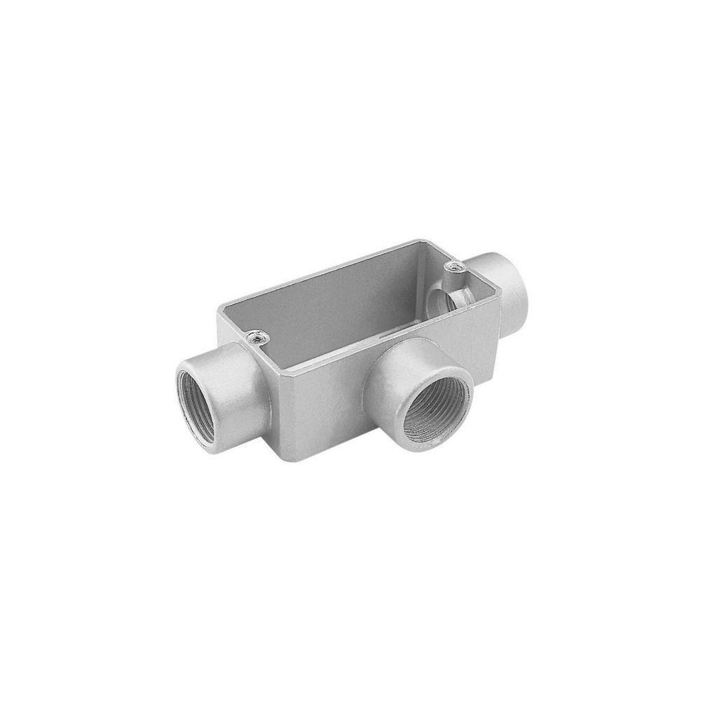 Condulete Fixo 1" Tipo "t" - Sem Tampa / Rosca Bsp / Com Pintura Eletrostática A Pó Tramontina - 1