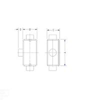 Condulete Fixo 1" Tipo "t" - Sem Tampa / Rosca Bsp / Com Pintura Eletrostática A Pó Tramontina - 2