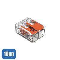 10 Conectores Emenda 2 Polos 221-412 - Wago - 1