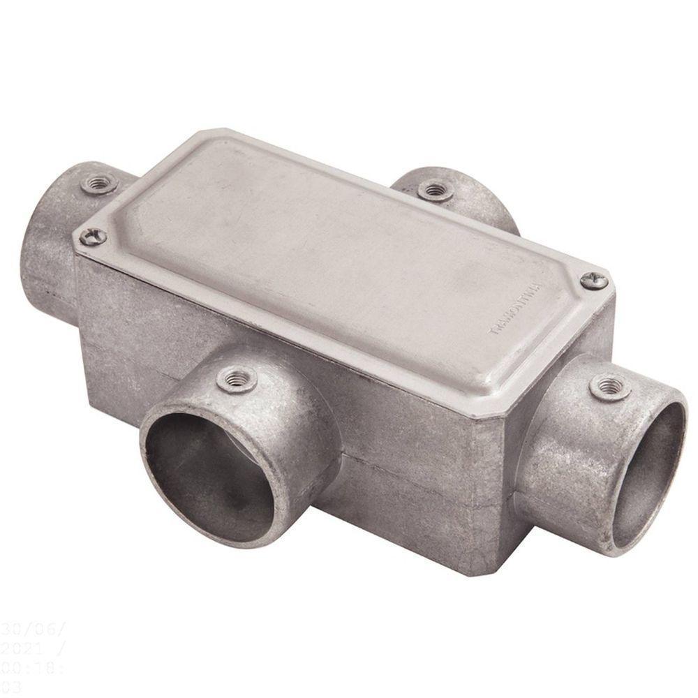 Condulete Fixo 1" Tipo "x" - Com Tampa / Sem Rosca / Sem Pintura Tramontina - 1