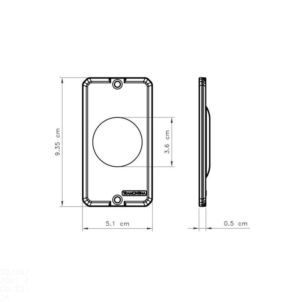 Tampa Para Condulete 1/2" E 3/4" Com 1 Posto Redondo Tramontina - 2