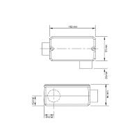 Condulete Fixo 2" Tipo "ll" - Com Tampa / Rosca Bsp / Sem Pintura Tramontina