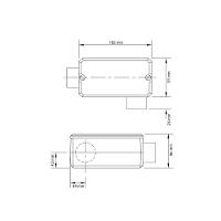 Condulete Fixo 2" Tipo "ll" - Com Tampa / Rosca Bsp / Sem Pintura Tramontina - 7