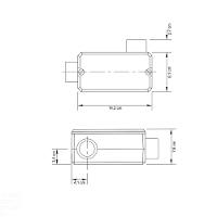 Condulete Fixo Tipo "lr" 1.1/2" Tramontina Com Tampa / Com Rosca / Com Pintura Tramontina - 2