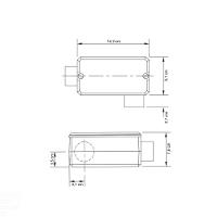 Condulete Fixo 1.1/2" Tipo "ll" - Com Tampa / Rosca Bsp / Sem Pintura Tramontina - 2