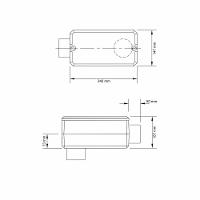 Condulete Fixo 4" Tipo "lb" - Com Tampa / Rosca Npt / Com Pintura Eletrostática A Pó Tramontina