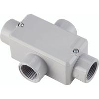 Condulete Fixo Tipo "x" 1/2" Com Tampa / Sem Rosca / Com Pintura Eletroestática A Pó - 1