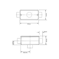 Condulete Fixo Tipo "x" 1/2" Com Tampa / Sem Rosca / Com Pintura Eletroestática A Pó - 2