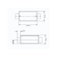 Condulete Fixo 1.1/2" Tipo "c" - Com Tampa / Sem Rosca / Sem Pintura Tramontina - 2