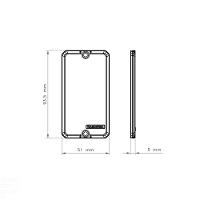 Tampa Cega Para Condulete 1/2" E 3/4" Com Pintura Eletrostática A Pó Na Cor Cinza Munsell N 6.5 - 2