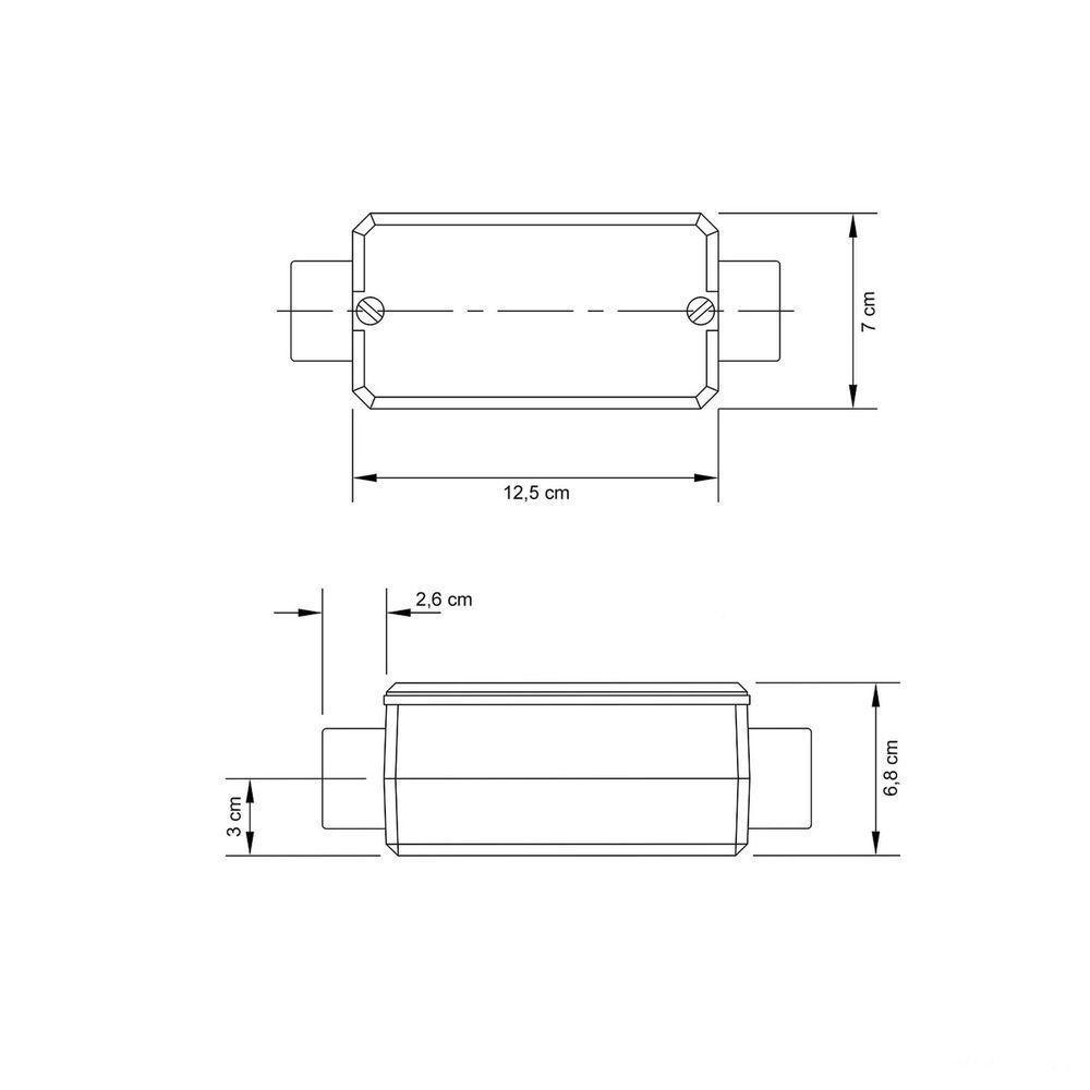 Condulete Fixo 1.1/4" Tipo "c" - Com Tampa / Rosca Bsp / Sem Pintura Tramontina - 2