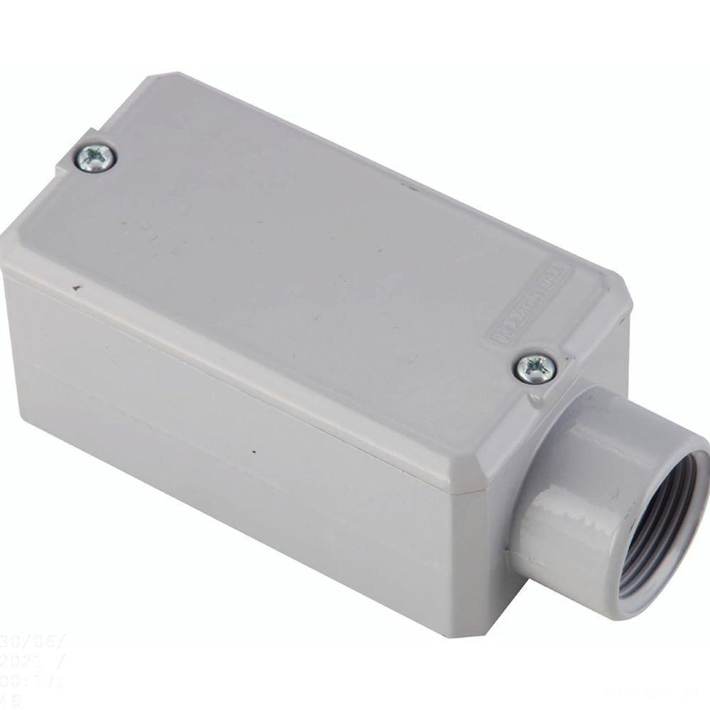 Condulete Fixo 3/4" Tipo "e" - Com Tampa / Com Pintura Eletrostática A Pó / Sem Rosca Tramontina - 1