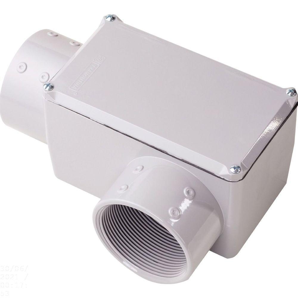 Condulete Fixo "lr" 3/4" Com Tampa / Com Rosca Npt / Com Pintura Eletrostática A Pó Tramontina - 1