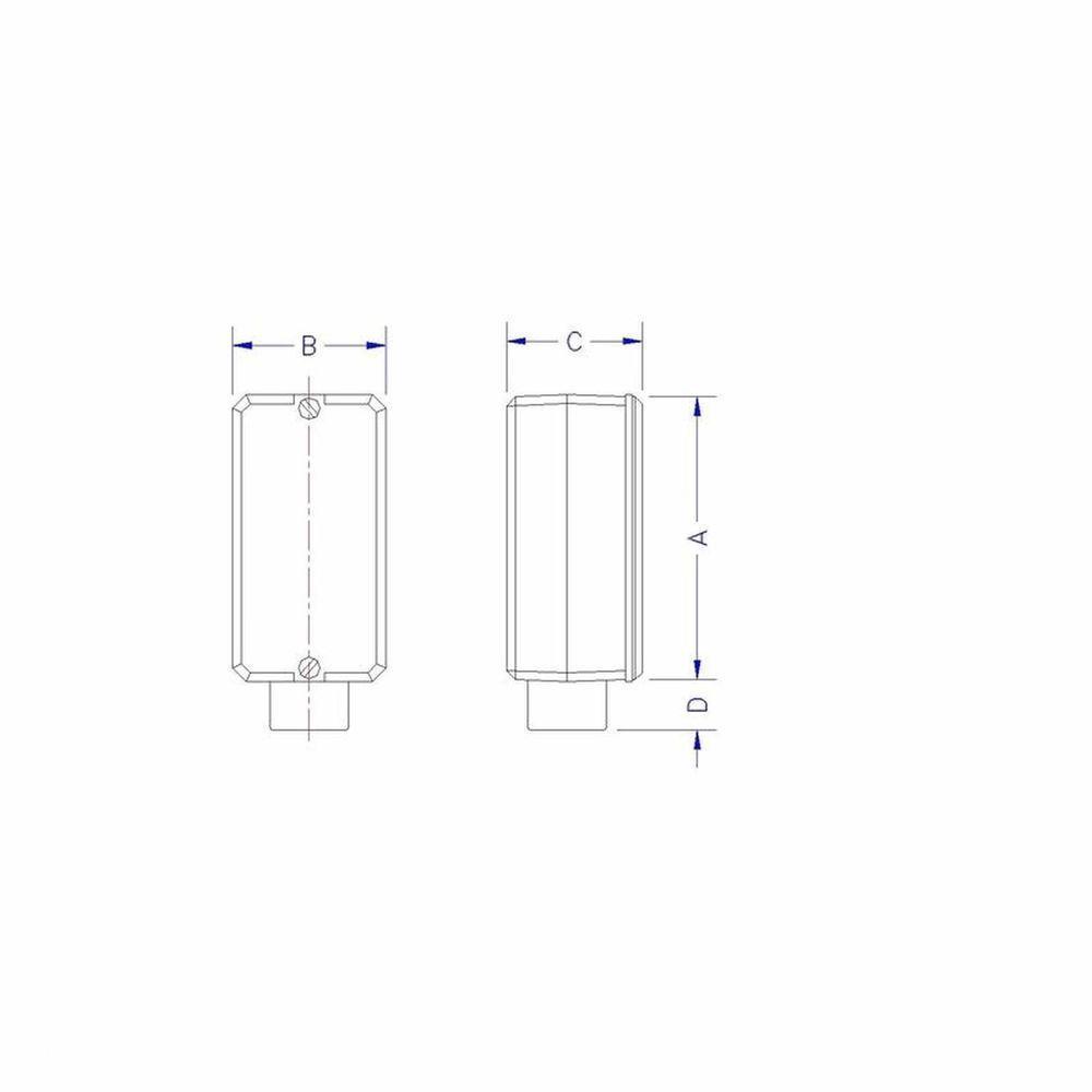 Condulete Fixo 1/2" Tipo "e" - Sem Tampa / Rosca Bsp / Sem Pintura Tramontina - 2