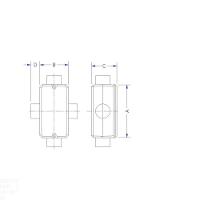 Condulete Fixo 3/4" Tipo "x" - Sem Tampa / Sem Rosca / Com Pintura Eletrostática A Pó Tramontina - 2