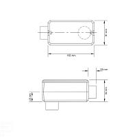 Condulete Fixo 2" Tipo "lb" - Com Tampa / Sem Rosca / Sem Pintura Tramontina - 2