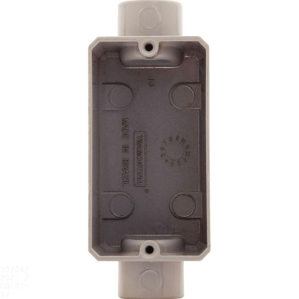 Condulete Fixo 1/2" Tipo "c" - Sem Tampa / Rosca Bsp / Com Pintura Eletrostática A Pó Tramontina - 2