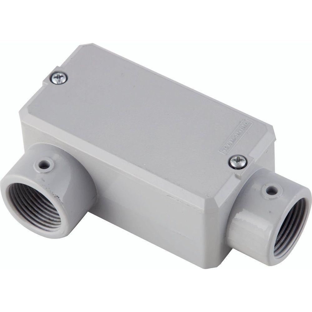 Condulete Fixo Tipo "lr" 1/2" Com Tampa / Sem Rosca / Com Pintura Eletroestática A Pó - 1