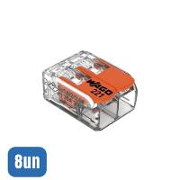 8 Conectores Automáticos Até 6,0mm 2 Polos 41a 221-612 - Wago - 1