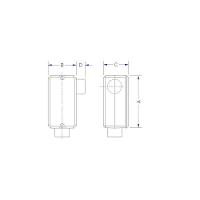 Condulete Fixo 1/2" Tipo "ll" - Sem Tampa / Rosca Bsp / Com Pintura Eletrostática A Pó Tramontina - 3