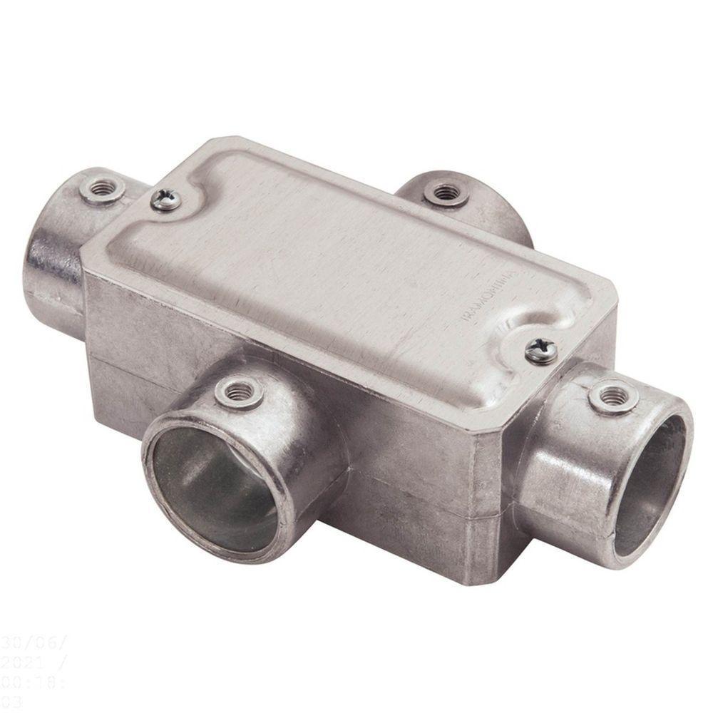 Condulete Fixo 1/2" Tipo "x" - Com Tampa / Sem Rosca / Sem Pintura Tramontina - 1