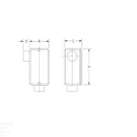 Condulete Fixo 1.1/4" Tipo "lr" - Com Tampa / Rosca Bsp / Com Pintura Eletrostática A Pó Tramontina - 3