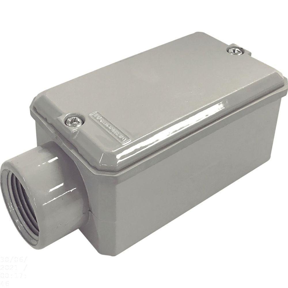 Condulete Fixo "e" 3/4" Com Tampa / Com Rosca Npt / Com Pintura Eletrostática A Pó Tramontina - 1