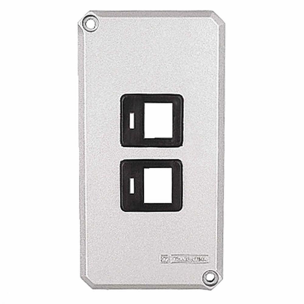 Tampa Para Condulete 1" Com 2 Postos Com Suporte Para Rj Tramontina - 1