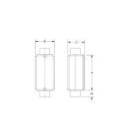Condulete Fixo 3/4" Tipo "c" - Sem Tampa / Rosca Bsp / Com Pintura Eletrostática A Pó Tramontina - 2