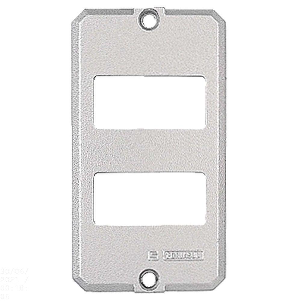 Tampa Para Condulete 1/2" E 3/4" Com 2 Postos Afastados Tramontina - 1