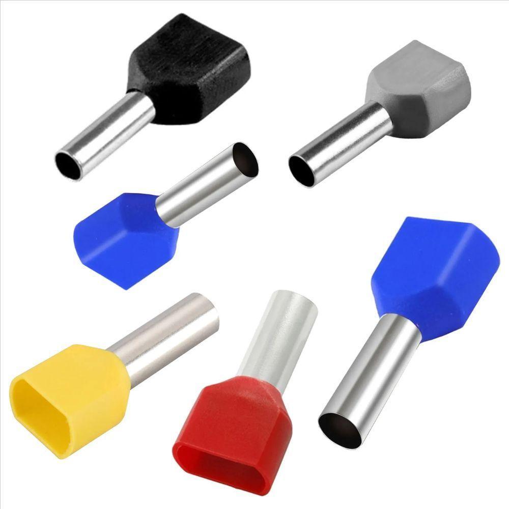 Terminal Pré-isolado Pino Tubular Duplo 16,0mm² - Azul - 50 Unidades - 3