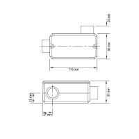 Condulete Fixo 1" Tipo Lr Com Tampa Com Rosca Npt E Com Pintura Eletrostática A Pó - 3