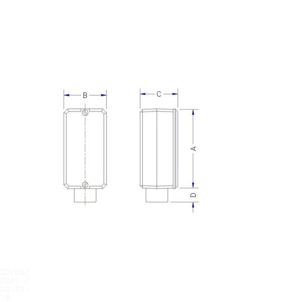 Condulete Fixo 3/4" Tipo "e" - Sem Tampa / Rosca Bsp / Sem Pintura Tramontina - 2