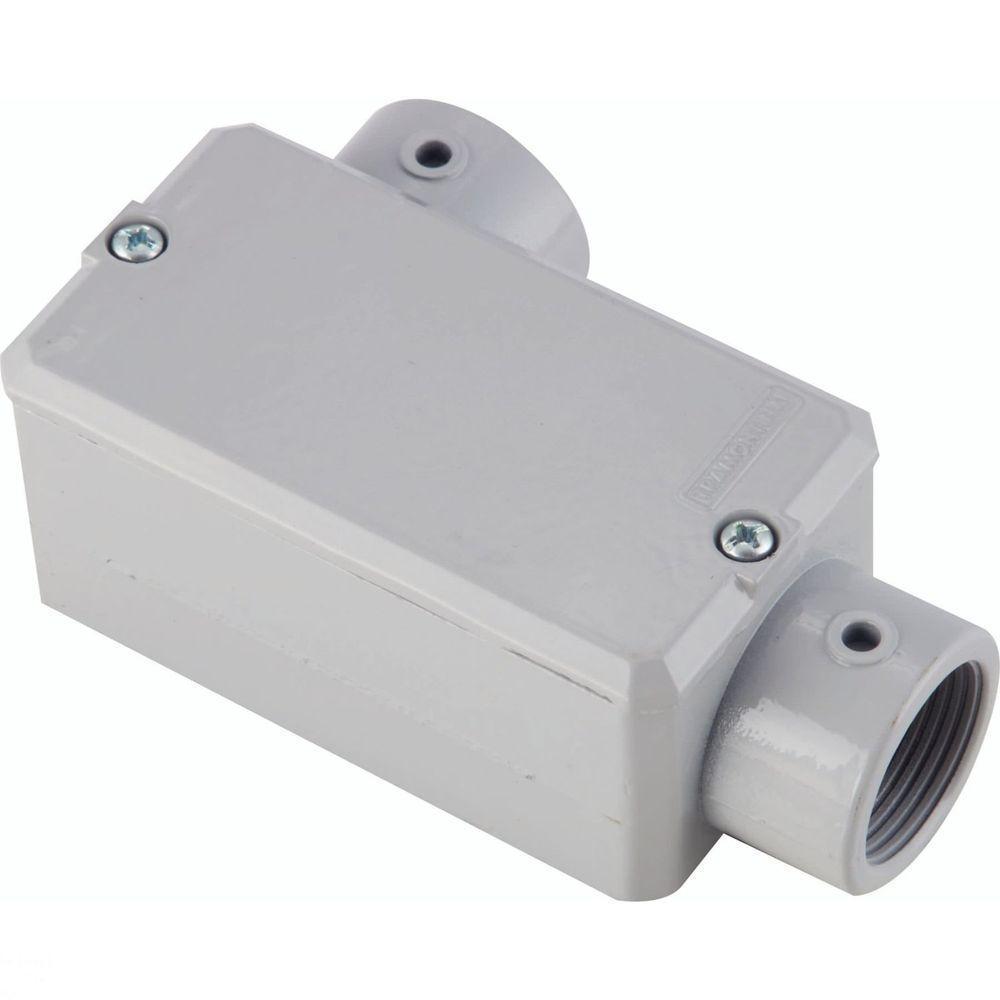 Condulete Fixo 3/4" Tipo "ll" - Com Tampa / Rosca Bsp / Com Pintura Eletrostática A Pó Tramontina - 1