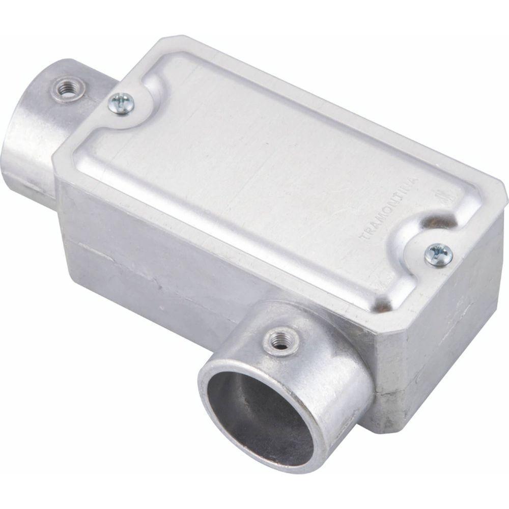 Condulete Fixo Tipo "ll" Tramontina 1" - Com Tampa - Sem Rosca - Sem Pintura Tramontina - 4