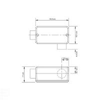 Condulete Fixo 2.1/2" Tipo "ll" - Com Tampa / Rosca Bsp / Sem Pintura Tramontina - 6