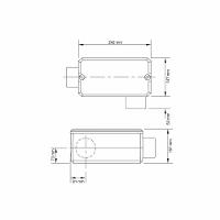 Condulete Fixo 4" Tipo "ll" - Com Tampa / Rosca Npt / Com Pintura Eletrostática A Pó Tramontina - 2