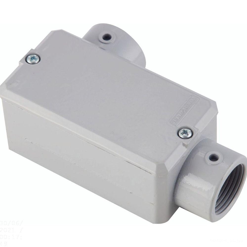 Condulete Fixo Tipo "ll" 1.1/2" Tramontina - Com Tampa - Sem Rosca - Com Pintura Tramontina - 1