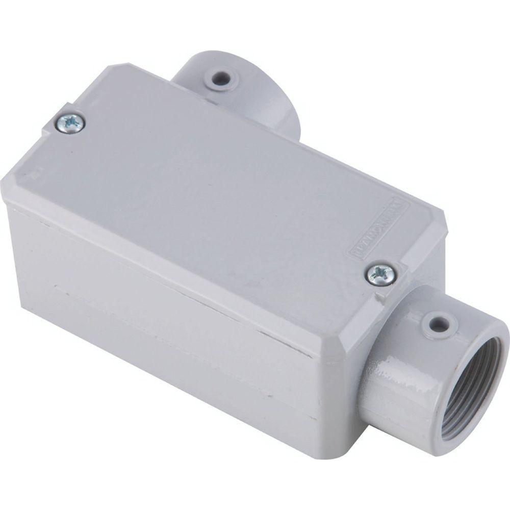 Condulete Fixo Tipo "ll" 1.1/2" Tramontina - Com Tampa - Sem Rosca - Com Pintura Tramontina - 3