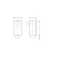 Condulete Fixo 1/2" Tipo "lb" - Sem Tampa / Rosca Bsp / Com Pintura Eletrostática A Pó Tramontina - 3